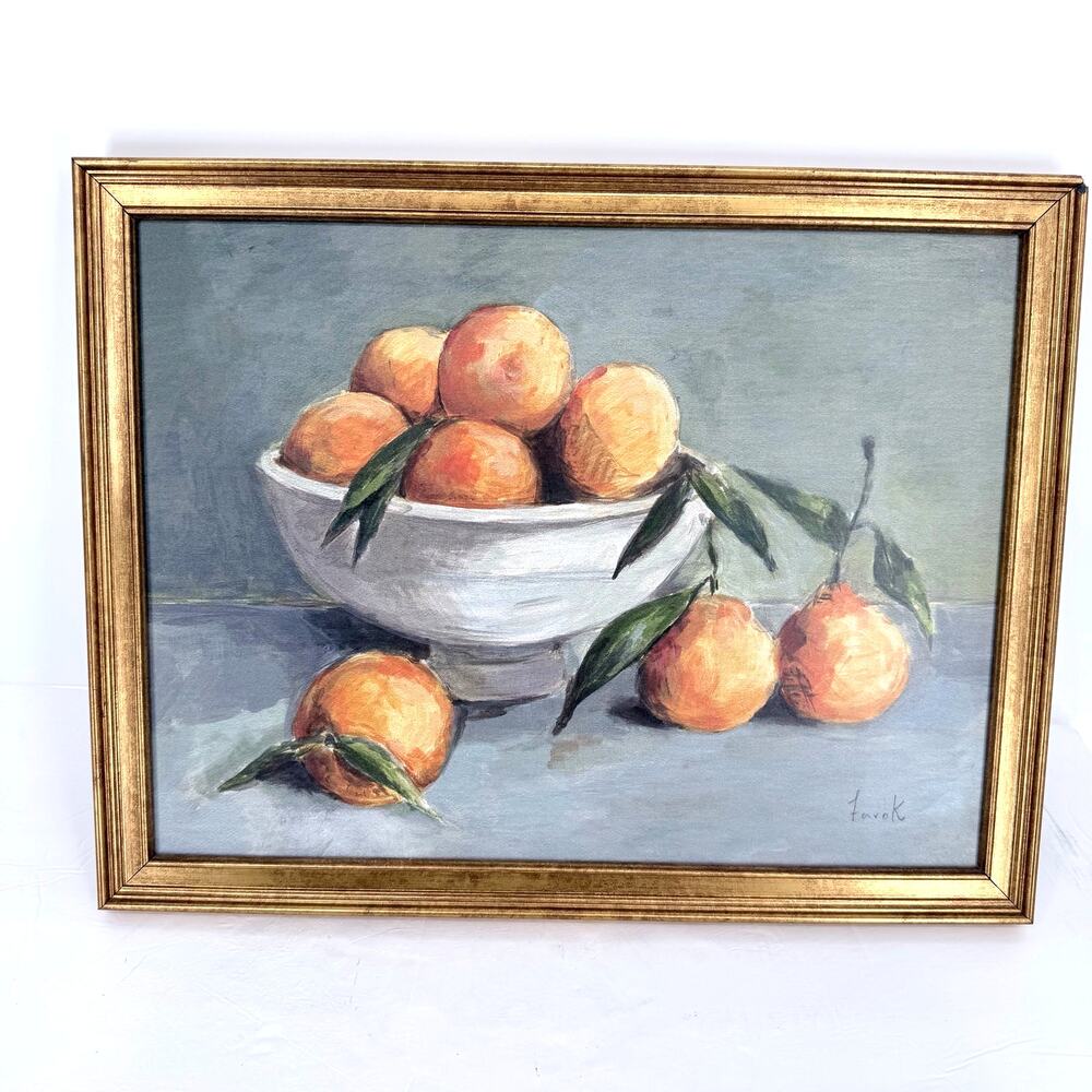 Target Threshold Studio McGee Citrus Harvest Framed Wall Art 18x14 Gold